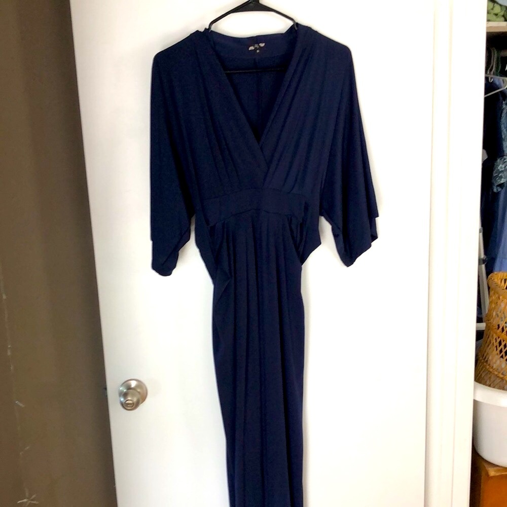 Floor length Dress Navy Blue